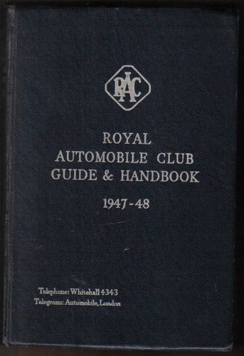 Rac book royal automobile - book,
