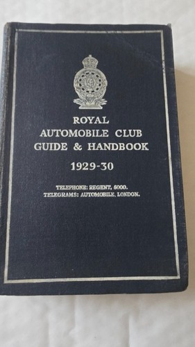 Rac guide handbook 1929 30 - rac, 1929-30