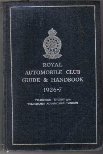 Rac book royal automobile club - royal,